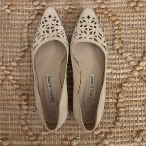 Manolo Blahnik flats. Size 6.5